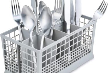 Dishwasher Silverware Cutlery Basket (9.5 x 5.4 x 4.8 inches) for utensils Compatible with most brands- GE, Whirlpool, Samsung, BOSCH, Maytag, KitchenAid, Kenmore