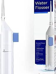Dental Water Flosser | Oral irrigator tonsil stone remover | Sensitive teeth and gums | No electricity or batteries needed | Adjustable jet stream |