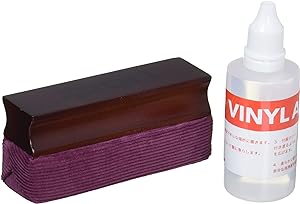 ION Audio Vinyl Alive | Vinyl Record Cleaning Kit Including Velvet Cleaning Pad With Wooden Handle & Spray Bottle With Record Cleaning Solution